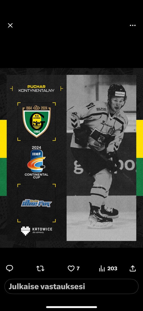 Tänään Wales ja Continental Cup lopputurnaus. Katowicella 3 kovaa peliä kolmeen päivään. Toivottavasti tulee menestystä!