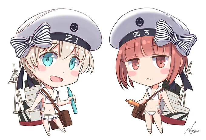 #みんなでデフォルメ絵をあげて幸せな気分になろう #艦これ
