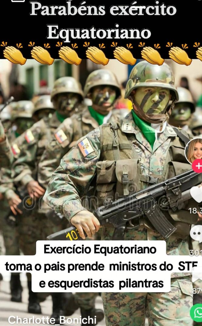 CarlosF71767295's tweet photo. Exército Equatoriano, venha nos salvar! O Brasil, precisa de vocês!
O exército brasileiro, é de melancias
🍉🍉! Em vez de agir, distribui cachorro-quente.🌭🌭 https://t.co/IfC0uF9IGr