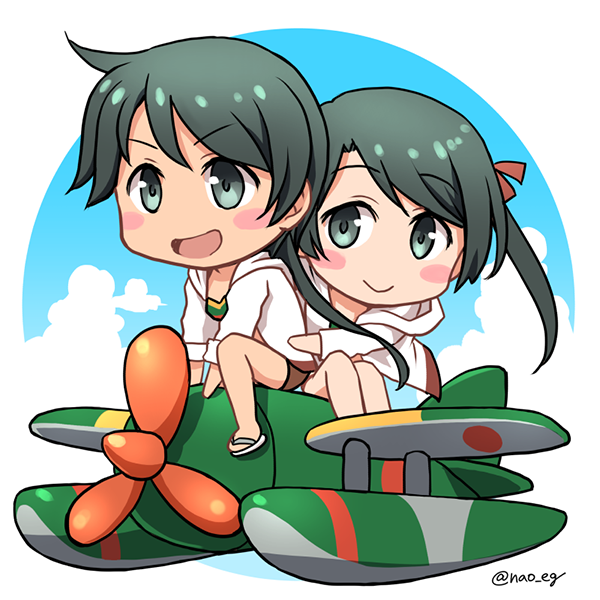 艦これ「#みんなでデフォルメ絵をあげて幸せな気分になろう #艦これ」|ナオ@4/23西海ノ暁60呉のイラスト