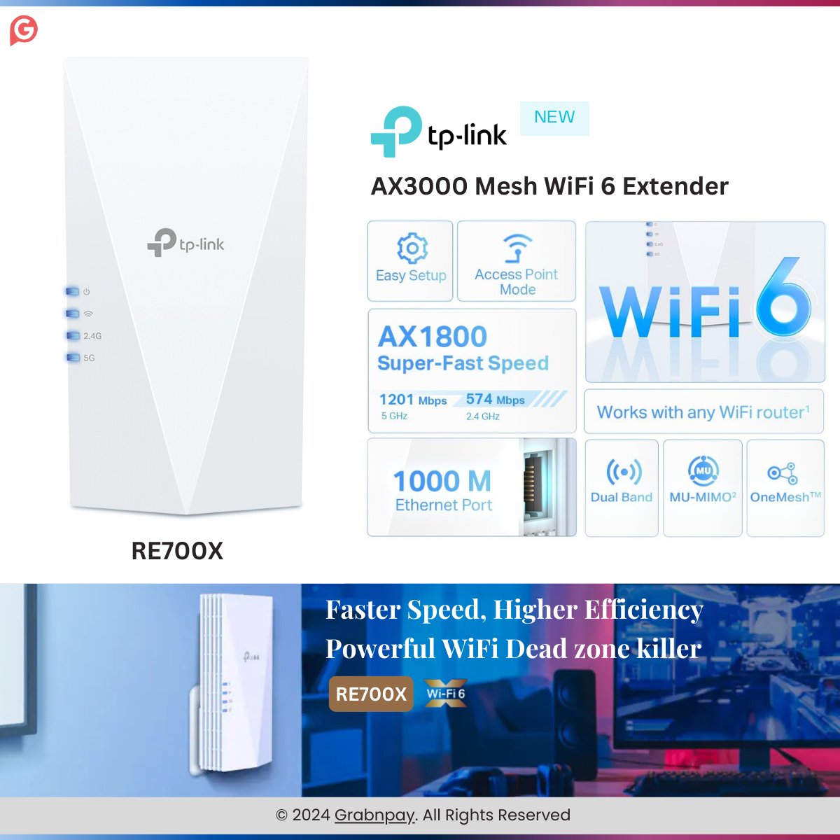 GrabnpayE's tweet photo. Mesh WiFi 6 technology's power with different generative features that cater to your unique needs. 

Link: https://t.co/tuSCSj3ZwP

#tplink #technology #techno #WiFi #WiFi7 #nextgen #mesh #wifiextender #RouterProtocol #telecommunications #networking #internet https://t.co/CHqdtdgna8