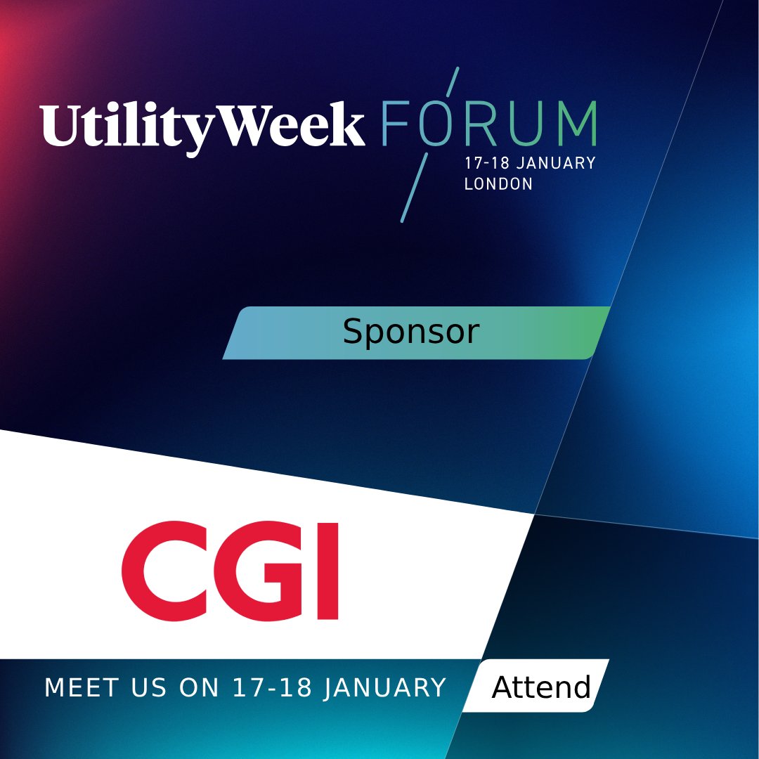 We are excited to see <a href="/CGI_UKNEWS/">CGI UK</a>  next week on 17- 18 January at Utility Week Forum. Book now to join us ➡️ bit.ly/46g0j0a. Limited spaces available.