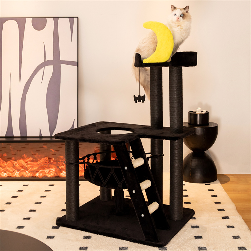 happyandpolly's tweet image. The goth version of our starry sky cat tree. ⁠🖤🦇🌙
Save 20% for pre-order: l8r.it/W3ql

#HappyandPolly #catlovers #gothiccat #gothiccats #cattree #cattower