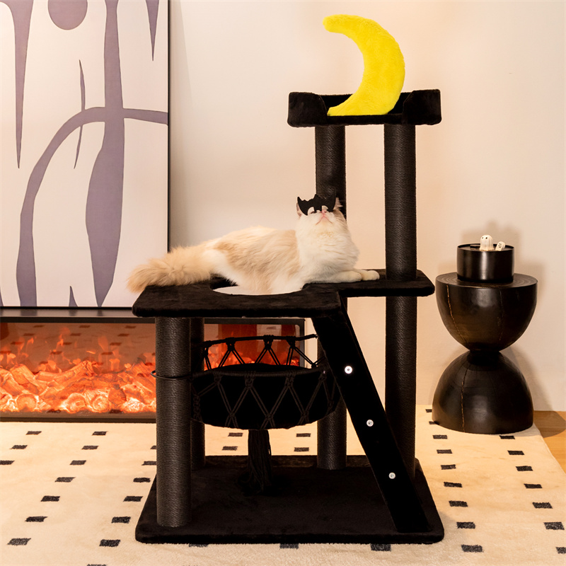 happyandpolly's tweet image. The goth version of our starry sky cat tree. ⁠🖤🦇🌙
Save 20% for pre-order: l8r.it/W3ql

#HappyandPolly #catlovers #gothiccat #gothiccats #cattree #cattower