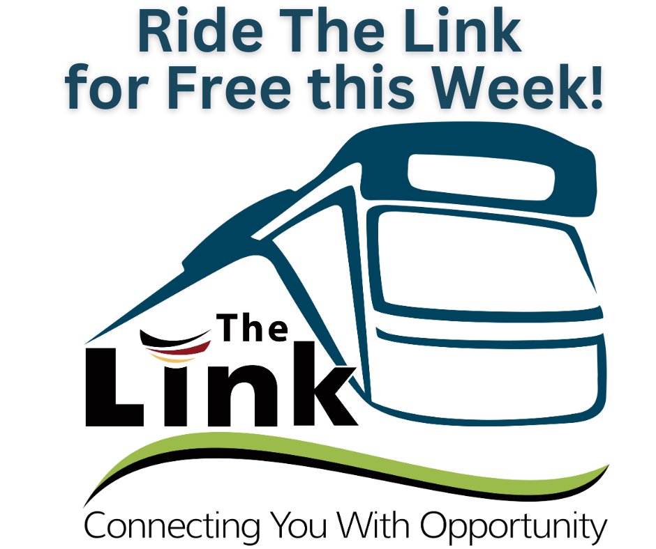 SelwynTownship's tweet photo. Try The Link for FREE this week!

The Link bus will be free from January 8th to 12th. 

The Link is a 5 year pilot project funded by the Province of Ontario. For more information, including route maps and schedules visit https://t.co/B4FnpCy7J2. https://t.co/iNvo9mP8pd
