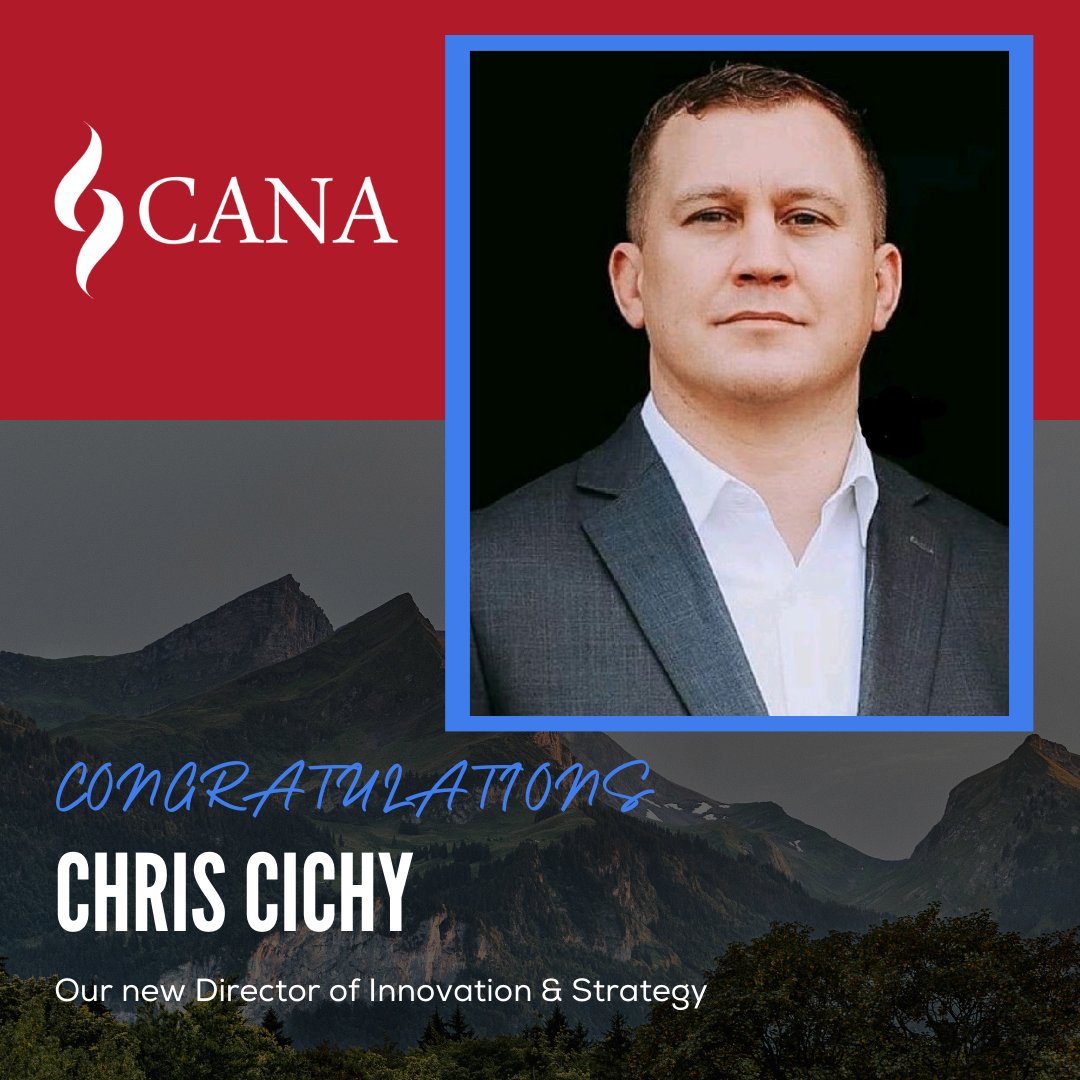 Congratulations to Chris Cichy on being named CANA's new Director of Innovation &amp; Strategy! We are thrilled to continue working with Chris in his new role! 

#innovation #strategy #CANA