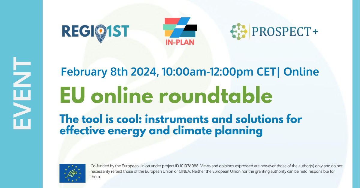 ieecp_org's tweet photo. 🏙️Cities hold the key to our climate future: unlock their potential by registering to our event on February 8! 

🛠️#Regio1st, #LifeINPLAN &amp; #H2020Prospect will come together to present some key solutions to make cities the heroes of the energy transition
👉https://t.co/TNt4udzQJy https://t.co/8KY5c8ZWMC