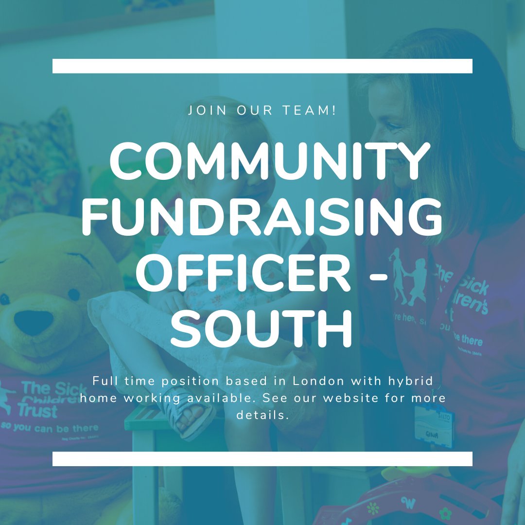 If you're looking for an exciting fundraising role in the charity sector we have the perfect position for you! We're currently hiring for a Community Fundraising Officer to steward our supporters, including during big events such as #LondonMarathon.
bit.ly/sctvacancies