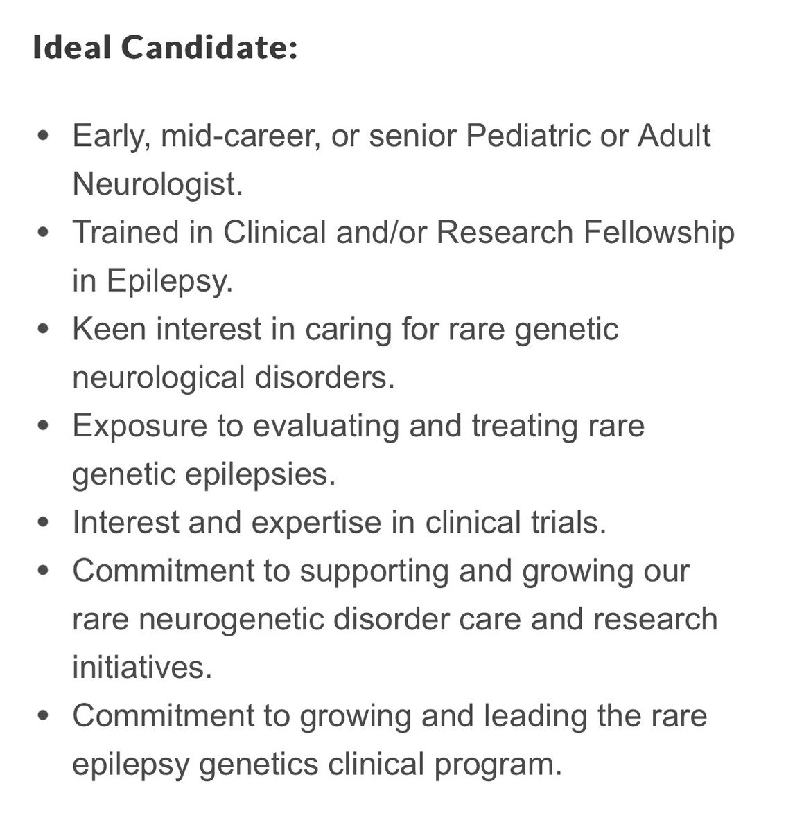 Please share‼️Our center for Neurogenetics, is jointly (adult Epilepsy & pediatric neurology) recruiting a neurologist with focus: ➡️ Exclusively genetic epilepsies 🧬 ➡️ Peds 👦👧🏿 + adult 👩 👨🏽 ➡️ Care 💊+ research 🧐 [academic + industry sponsored] careers.uth.tmc.edu/us/en/job/2400…