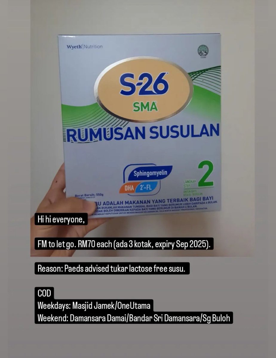 Anak buah aku kena tukar susu - siapa yg anak minum susu ni boleh dm. Minta #RT

Ps - kalau ada org yang memerlukan betul, boleh dm jugak, kita diskas.