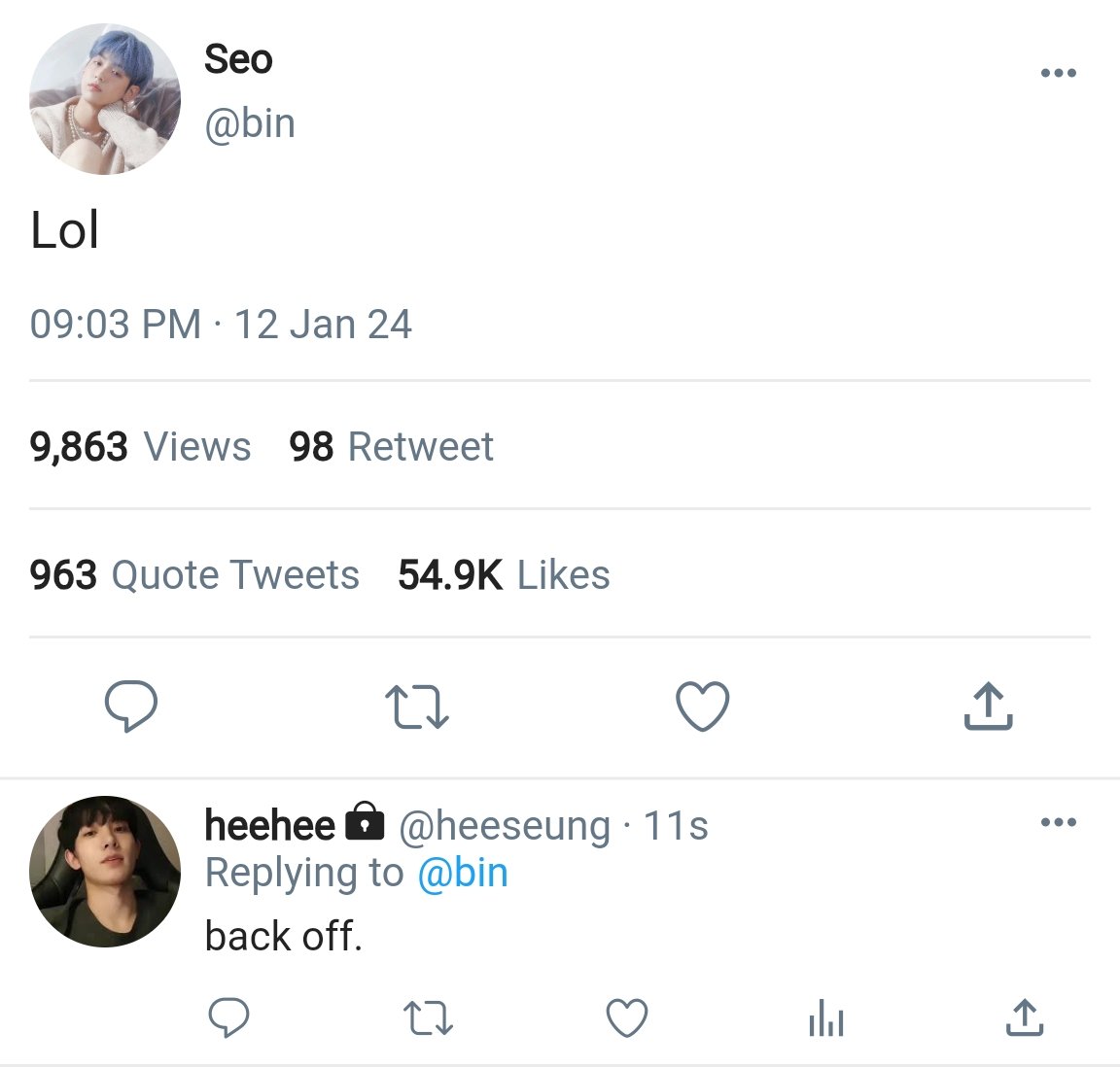 Part 13

Sunoo Centric #sunharem few twts au,wherein, Shion liked Yeon's Guilty challenge.