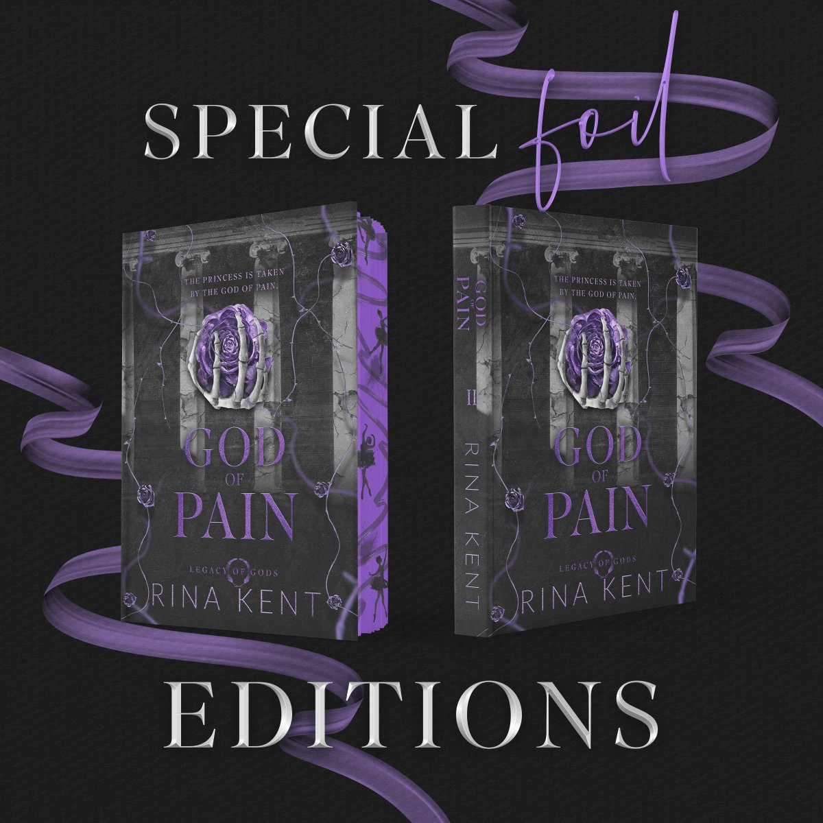 💜God of Pain's Special Edition Foil💜 It's time for God of Pain's foil/sprayed edges limited hardcovers! We're limiting the number of copies. Once we reach the threshold, we'll close the pre-order. Order: rinakent.com/product-page/l… (Please read the T&Cs before your order)