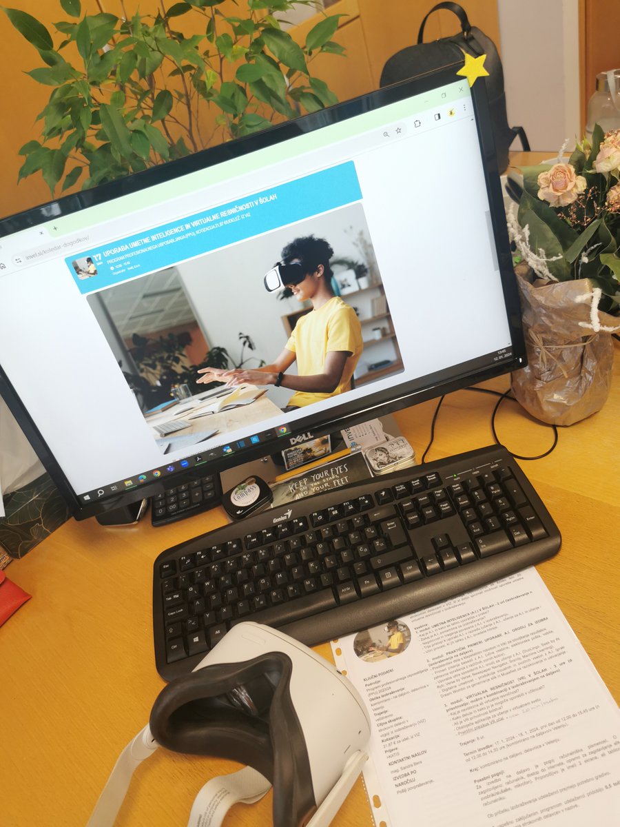 OInvel's tweet photo. 🤓 "Uporaba umetne inteligence in virtualne resničnosti v šolah" je e-usposabljanje za zaposlene v #VIZ, na katerem boste spoznali, kako lahko te tehnologije izboljšajo pouk.
📅 Prijave so možne le še danes, 12. januarja 2024.
#KATIS #PPU #hibridno #izobraževanje https://t.co/yU3W56mqcm