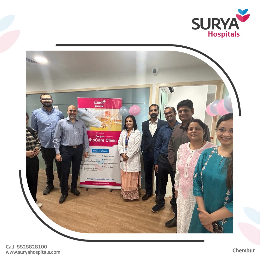 Thrilled to announce the grand opening of our OrthoCare Clinic at Surya Hospitals, Chembur. A beacon of hope and care, inaugurated in a heartfelt ceremony. Join us in spreading wellness.
