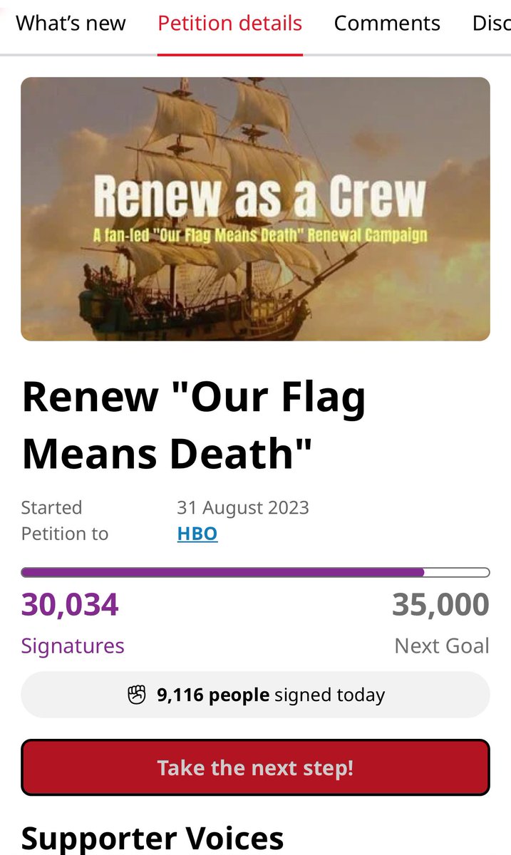 spanishjenkies's tweet photo. WE HAVE NOW HIT 30 THOUSAND. @StreamOnMax that is 30,000 customers upset with your decision not to renew #OurFlagMeansDeath. I’d hate to think how much that is in subscription payments.. and how many more there will be. #SaveOFMD https://t.co/X6a51CKxHo