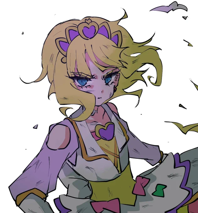 戦闘中に髪バッサリいかれるフィ様が見たいという絵 