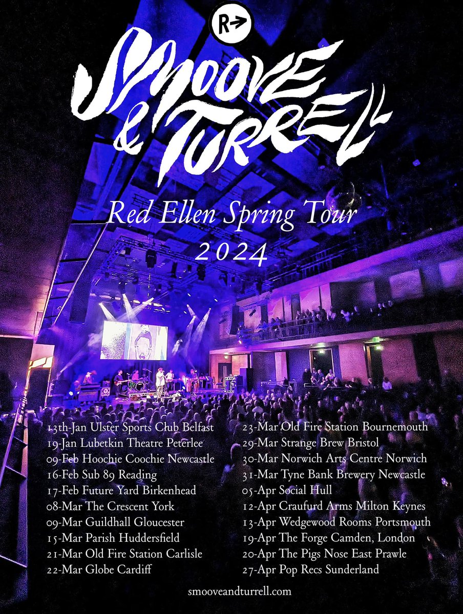 BazHickey's tweet photo. I am very much looking forward to opening for Smoove and Turrell on their Spring tour which kicks off in Belfast on Saturday. That’s right, I am on warm up duties for the very first date on the tour promoting their latest LP ‘Red Ellen’! No pressure then! https://t.co/ekejUBLW6d