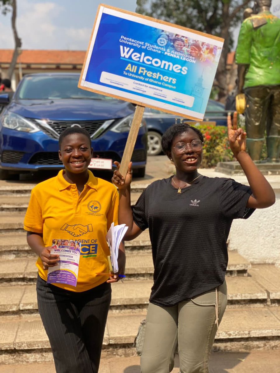 pensaugofficial's tweet photo. Members of the freshmen committee of @pensaugofficial, stationed at the various hostels and centers to welcome the 2024 Freshmen
📍Akuafo Hall
#FreshmenEvangelism
#IntegratingFreshmenintothechurch
#PENSAUG
#MaximumImpact https://t.co/abb3ISkvuk