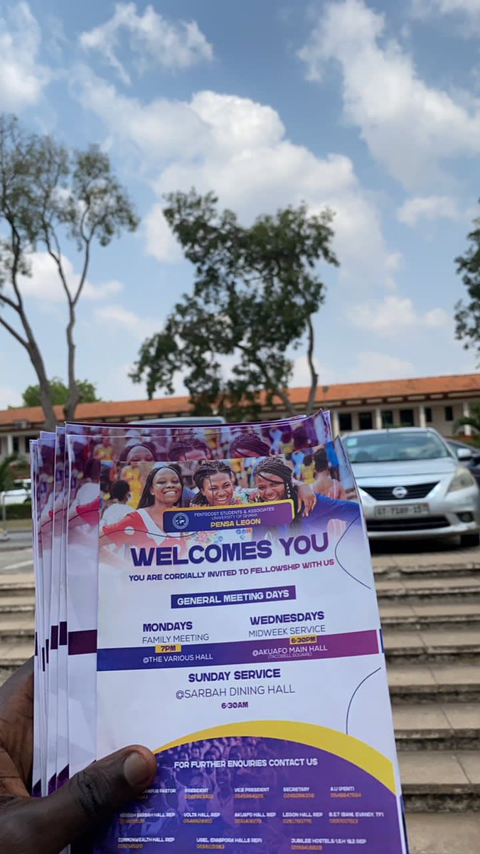 pensaugofficial's tweet photo. Members of the freshmen committee of @pensaugofficial, stationed at the various hostels and centers to welcome the 2024 Freshmen
📍Akuafo Hall
#FreshmenEvangelism
#IntegratingFreshmenintothechurch
#PENSAUG
#MaximumImpact https://t.co/abb3ISkvuk