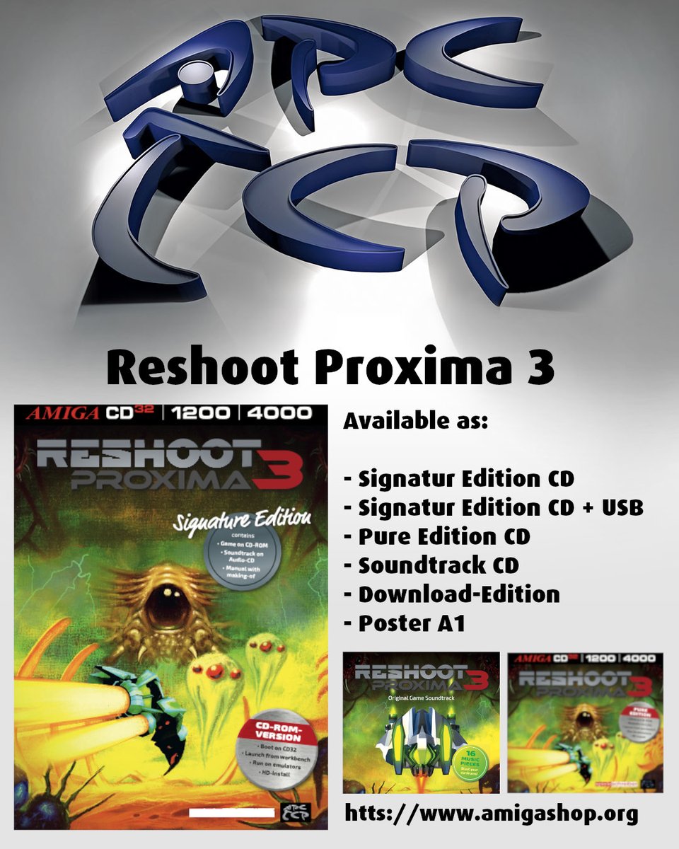 AmigaFuture's tweet photo. Reshoot Proxima 3
#amiga #commodore #amigafuture #apctcp #reshoot
https://t.co/ChgvjCDzHW
https://t.co/Gxr7chNtAr https://t.co/B5TUU5uIL9