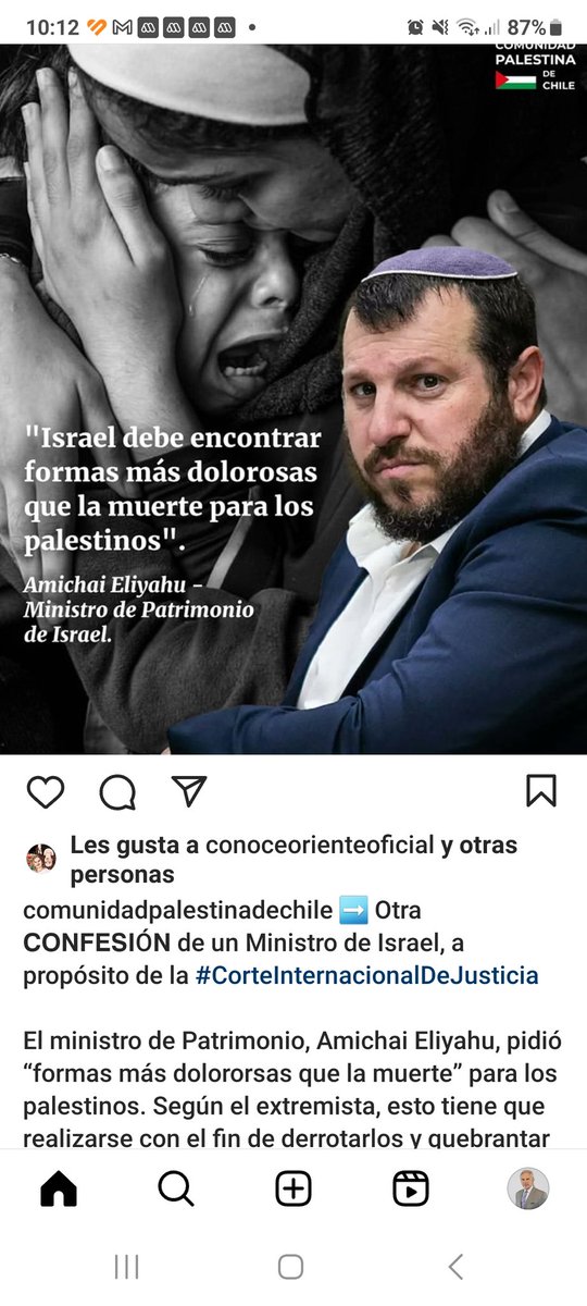 ivanmoreirab's tweet photo. Esta afirmación prueba una vez más que Israel y gobierno son responsables de un ,"genocidio" al Exterminar al Pueblo Palestino. Apoyamos al gobierno de  ir al Tribunal Penal internacional. El mundo no los perdonará jamás por este Holocausto @ComPalestinaCL @GabrielBoric https://t.co/6NsciKaHEa