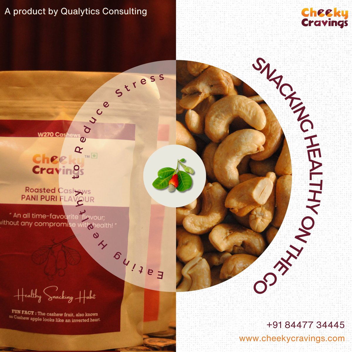 QualyticsC's tweet photo. Make every bite count with Cheeky Cravings' roasted cashews – the ideal snack for those who choose healthy over junk.

Healthy Snacking Habit 💌

#HealthyHabit #SnackWithPurpose #CheekyCravings #roastedcashews #delhi https://t.co/n6WzTv7ab5