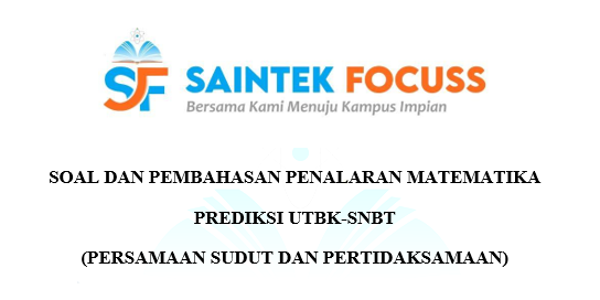 SaintekFocuss's tweet photo. [PEMBAHASAN SOAL]

Prediksi UTBK-SNBT 2024

(A THREAD)

Substest        : Penalaran Matematika
Jumlah Soal  : 15 Soal 

-Jangan lupa berbagi dengan Retweet ya😇- https://t.co/yw6PdBNYFy