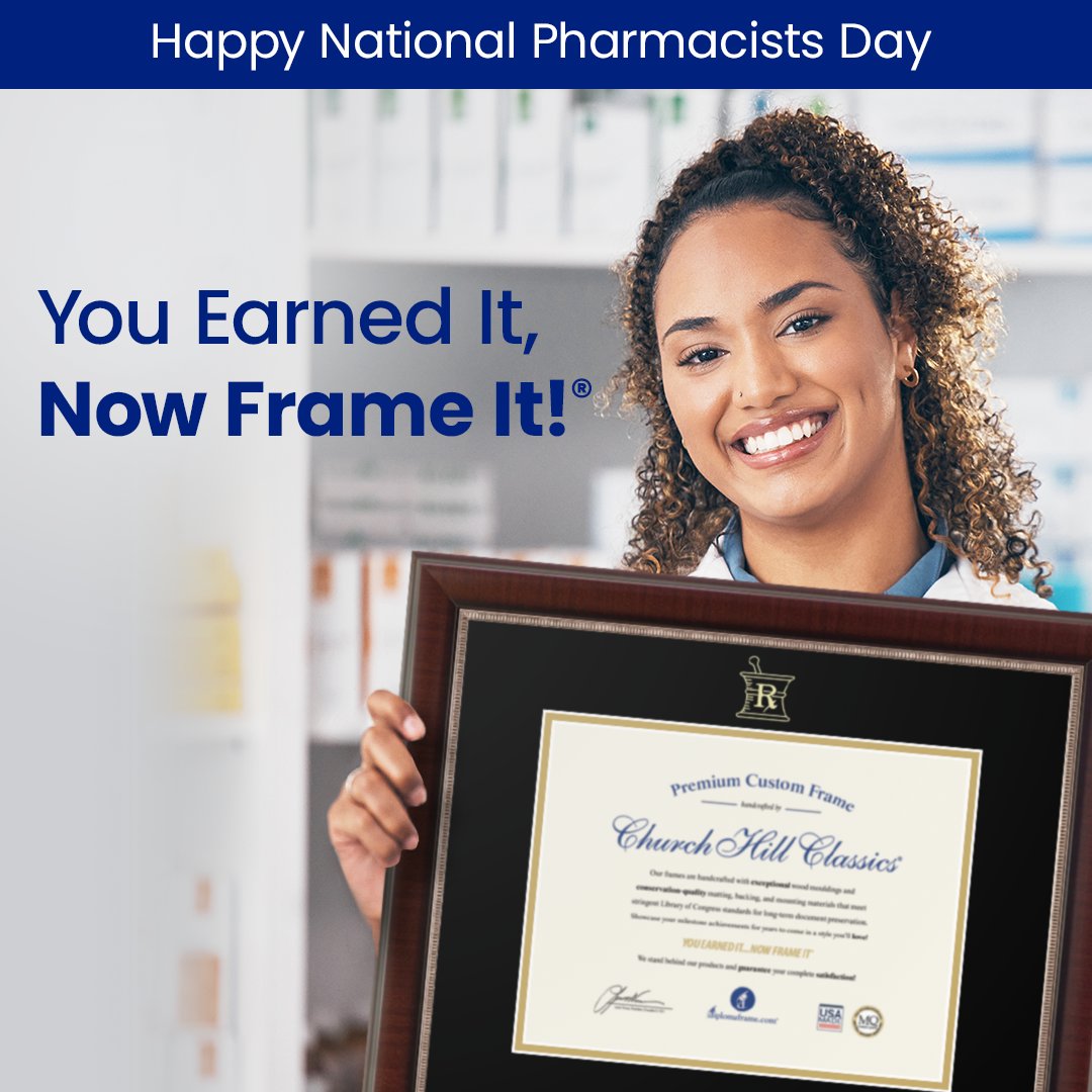 What do we prescribe this National Pharmacists Day? 💊⚕️💉 Celebrating the healthcare professionals whose expertise and assistance play a vital role in our medical management! diplomaframe.com/PharmacyGifts