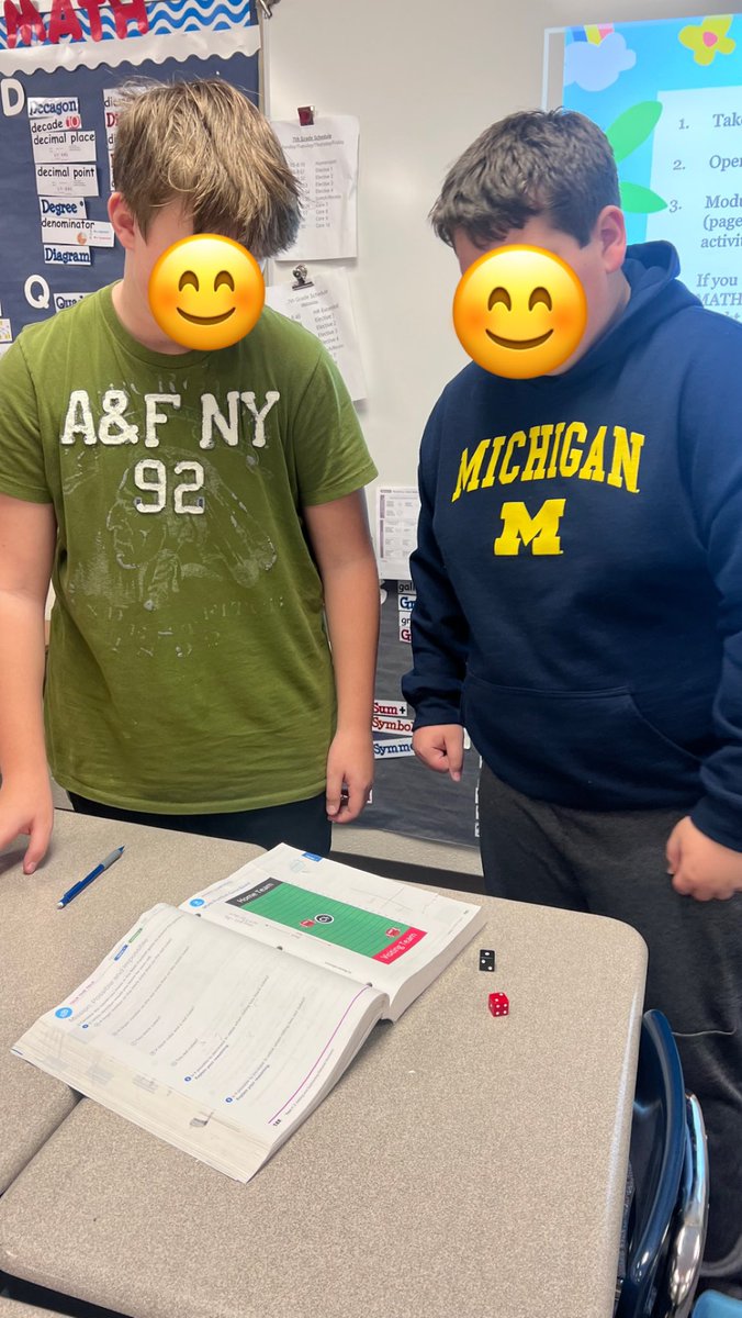 MrsMaggiore's tweet photo. Math Football was one activity played this week during math class to practice integer addition; it was a very timely activity considering the recent NCAA Football Championship 🏈 

#engageD64 https://t.co/dp0vQfTJQr