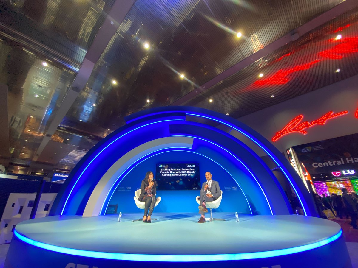 JoinBuildwithin's tweet photo. It's an honor to see our CEO and Co-Founder, Dr. @ximenahartsock, in conversation with @dilawar, @SBADeputyAdm (SBA), at #CES2024.
Their dialogue emphasized the crucial role the SBA plays in empowering small businesses—an insightful and motivating discourse!
#SupportingSmallBiz https://t.co/b625kgFdE1