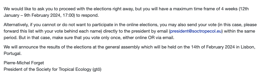 For Members: you can now vote for the election of the Executive Board and the Scientific Advisory Board of the Society. You should have received two emails, one for each vote via Balotilo.org. If not, let us know by PM. Thank you. The President (till 14th February)