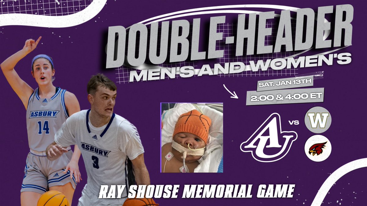 AsburyHoops's tweet photo. 𝑻𝑶𝑴𝑶𝑹𝑹𝑶𝑾 ➡️ 𝑹𝑨𝒀 𝑺𝑯𝑶𝑼𝑺𝑬 𝑴𝑬𝑴𝑶𝑹𝑰𝑨𝑳 𝑮𝑨𝑴𝑬𝑺
Who is ready for a day of basketball at the Luce ⁉️
@AsburyWHoops @ 2:00
@AsburyHoops s @ 4:00
#playforray #TeamAU
🦅🏀 https://t.co/RQ5N9f3HYO
