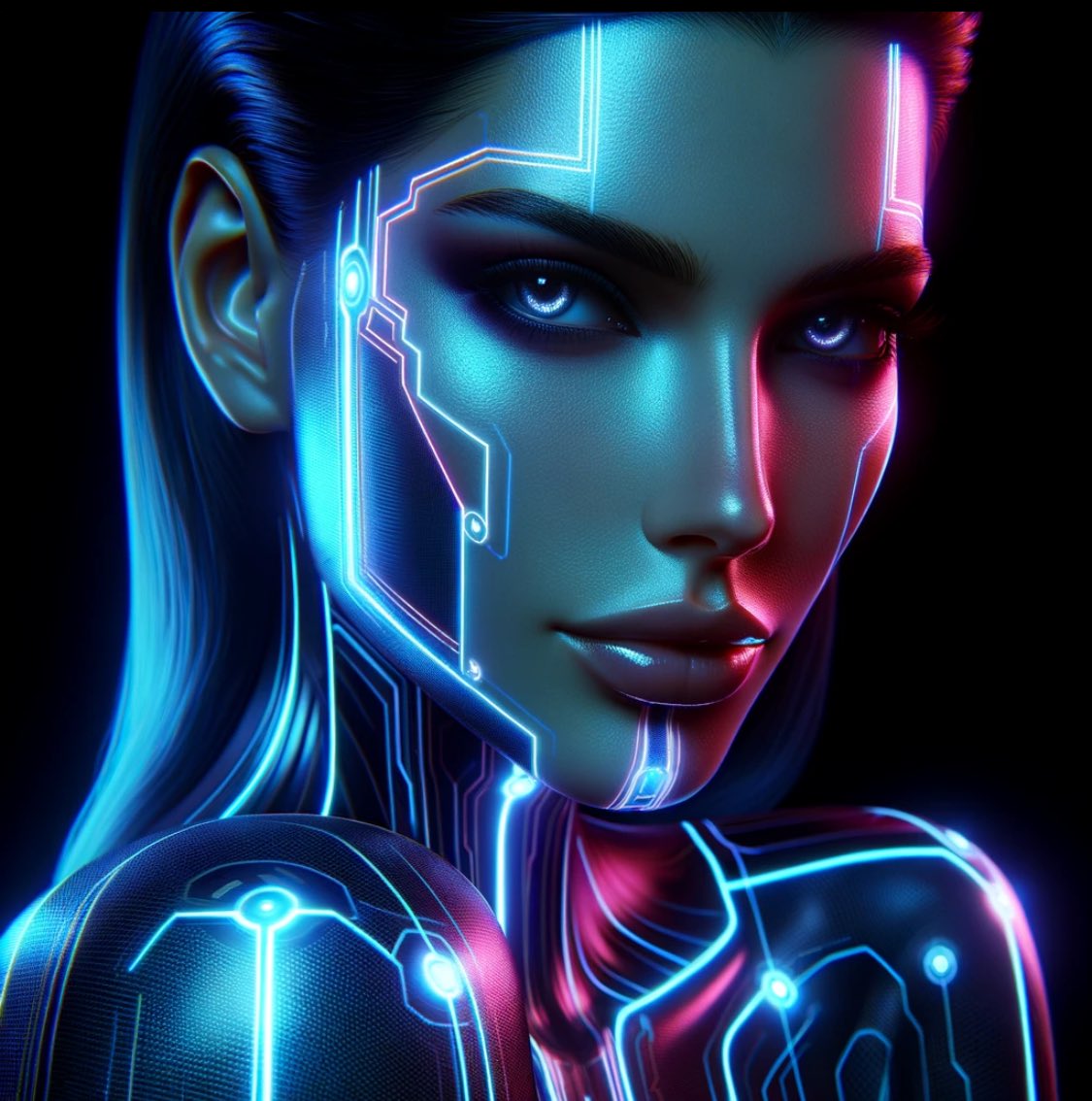 alNajla2's tweet photo. تذكر أن اليوم هو الغد الذي كنت قلقاً منه بالأمس ….
#AIArtistCommunity #DALLE3 #cyberpunk #3dNeon https://t.co/JfxyUiL662