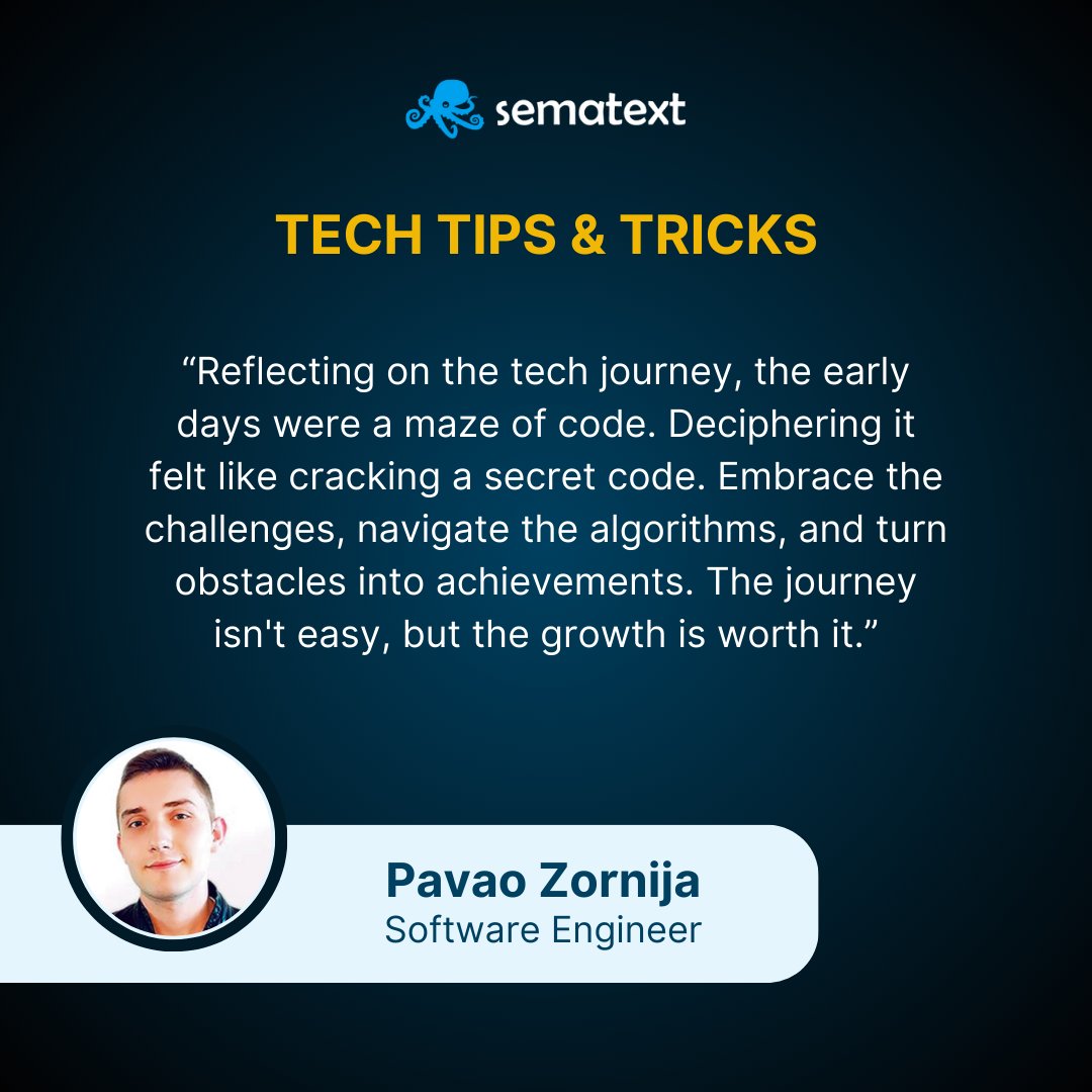 Ready to thrive in tech? 🚀
Our team member reflects on his early days when coding felt like a foreign language but became familiar with consistent practice. 🧩

Explore our careers page and make every challenge a stepping stone to success 👇
hubs.ly/Q029dMHF0