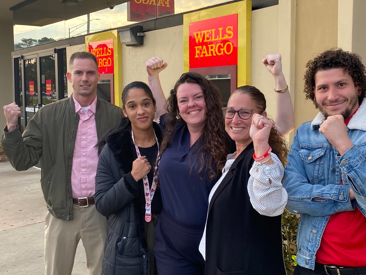 ForBetterBanks's tweet image. “We’re incredibly proud to be the second branch of @WellsFargo workers to form a union and take this much-needed step to make the bank better for all of us,” said Corinne Jefferson, a Personal Banker.
Read the full press release: betterbanks.org/press-releases…
#WFunion @CWAunion