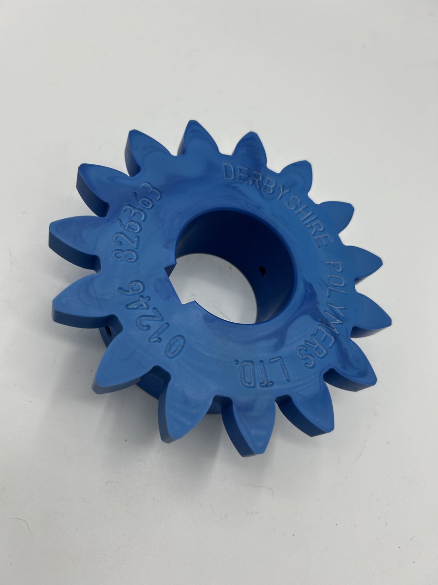 DerbyshirePoly's tweet photo. Polyurethane gear, product designed and mould tooling manufactured in house which allows us to offer better lead times for our customers ⚙ https://t.co/Kf10OXnrHS