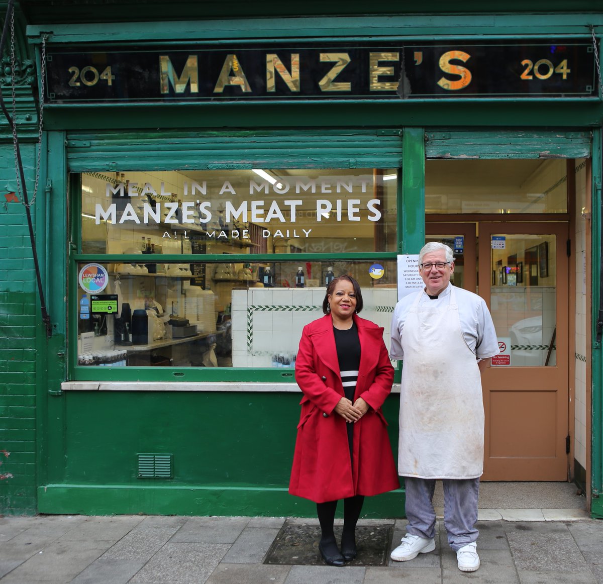 🥧 We're delighted that Manze's Pie and Mash Shop in Deptford has been Grade II listed following a Building Preservation Notice we served last year 

This listing is an important part of our work to safeguard the borough's heritage for future generations to enjoy