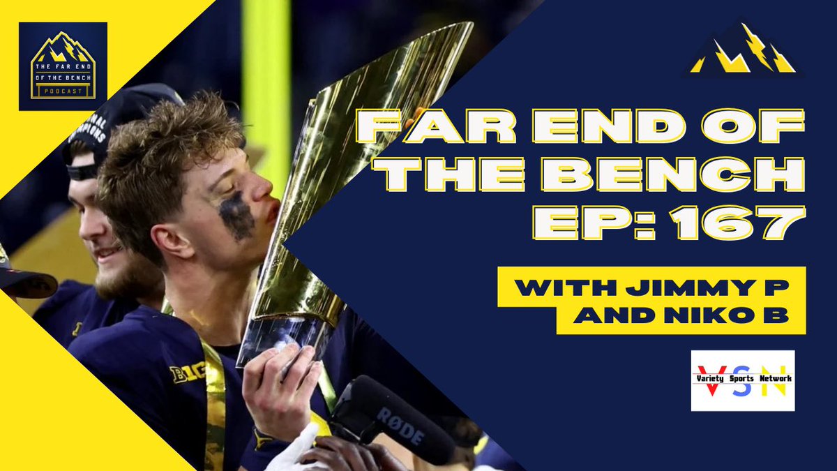 FeOTBpod's tweet photo. Hey @UMichFootball you just won the #NationalChampionship how do you feel?! Hear about that and more in #Episode167 that was #Live last night! Available everywhere #FeOTB #VarietySports #GoBlue
https://t.co/HMB1pIqR8X
https://t.co/SchETxXpRI https://t.co/W6a6w9L9sc