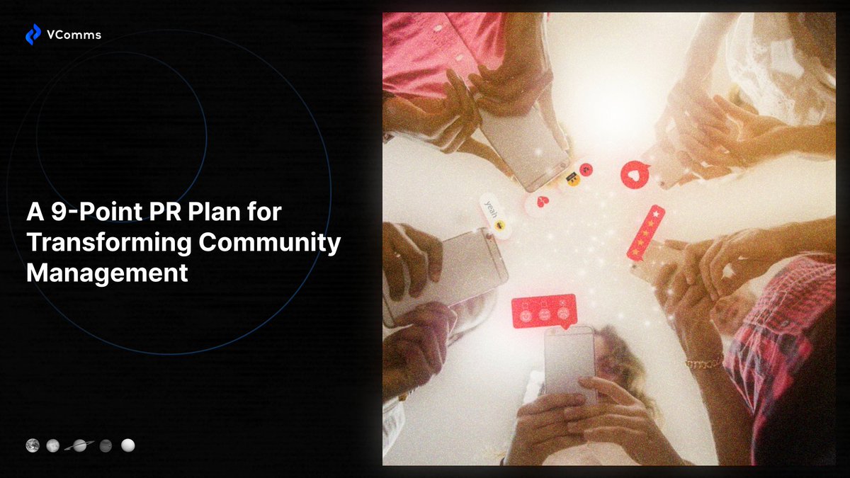 vcomms_io's tweet image. 🪄💎 A new article is live!

Check a 9-point #PR plan with tips for transforming #community management 

vcomms.io/tpost/vuosihgr…