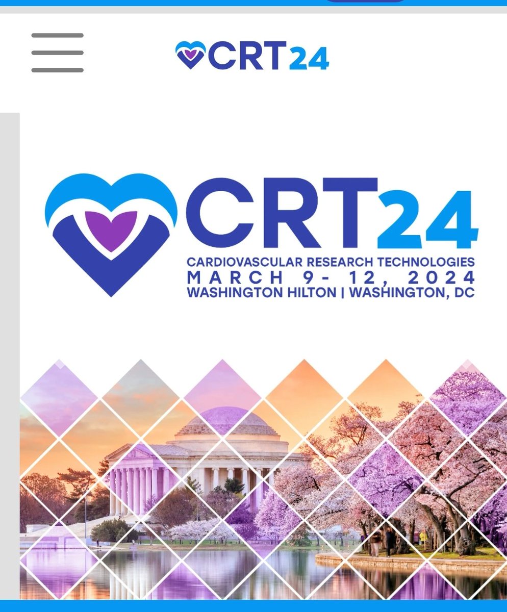 It's that time again! 

Get ready for #CRT2024! Lots to see, lots to learn, and lots to do, and that's not including all of the friends - old and new - you'll meet! 

REGISTER NOW! crtmeeting.org/attendcrt/regi…

<a href="/CRT_meeting/">CRT Meeting</a>
<a href="/KalChitturi/">Kalyan Chitturi, DO, FACC</a> <a href="/sumonroy_md/">sumonroy</a> <a href="/HashimHayder/">Hayder Hashim</a> <a href="/BakhshiHooman/">Hooman Bakhshi</a>
