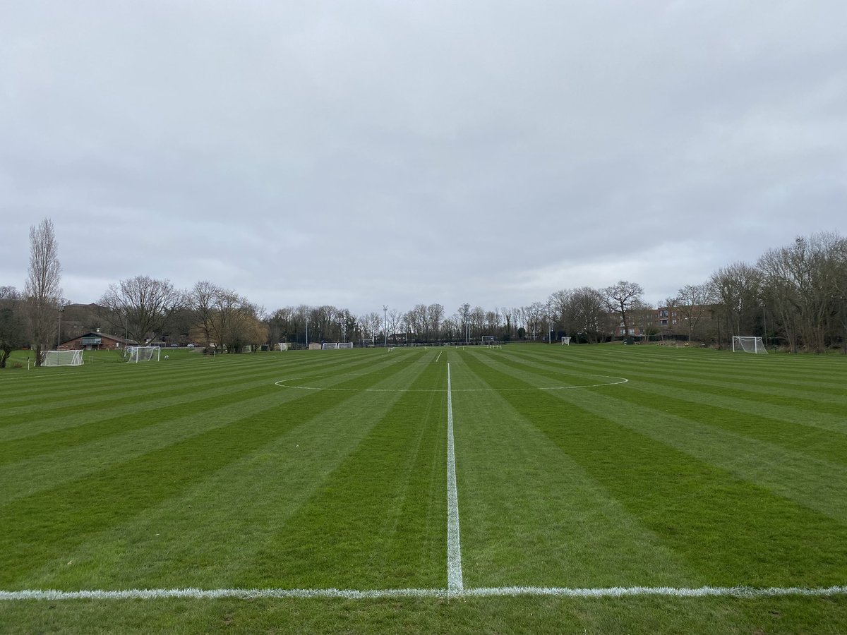 GroundsmanChris's tweet photo. Well, considering I couldn’t walk on the fields a week ago I will certainly take this. 

All fixtures on. Hoping the possible snow stays away next week 🥶 https://t.co/584iSq8U8J