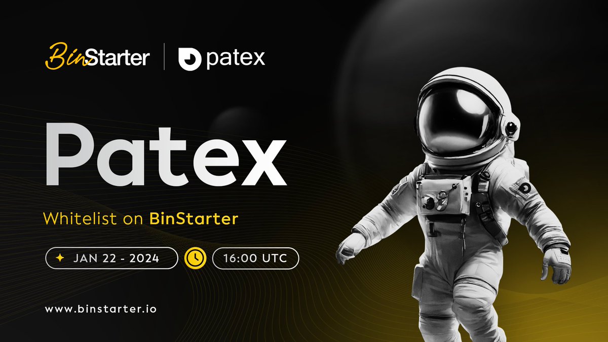 📢 <a href="/patex_ecosystem/">Patex</a> Whitelist &amp; Gleam Campaign Now Open!📢

🔥 The much-awaited PATEX Token Sale Whitelist and Gleam entries are here!

🗓 Whitelist Duration:
January 10th - January 21st (16:00 UTC)

🗓 Gleam Campaign:
January 10th - January 20th (12:00 UTC)

🌐 Whitelist Entry