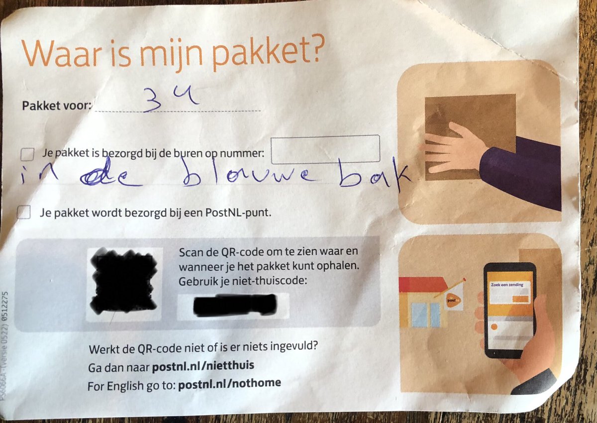 .<a href="/PostNL/">PostNL</a> denkt voor de zoveelste keer dat ze een pakketje met inhoud twv paar honderd € in de kliko kunnen gooien…