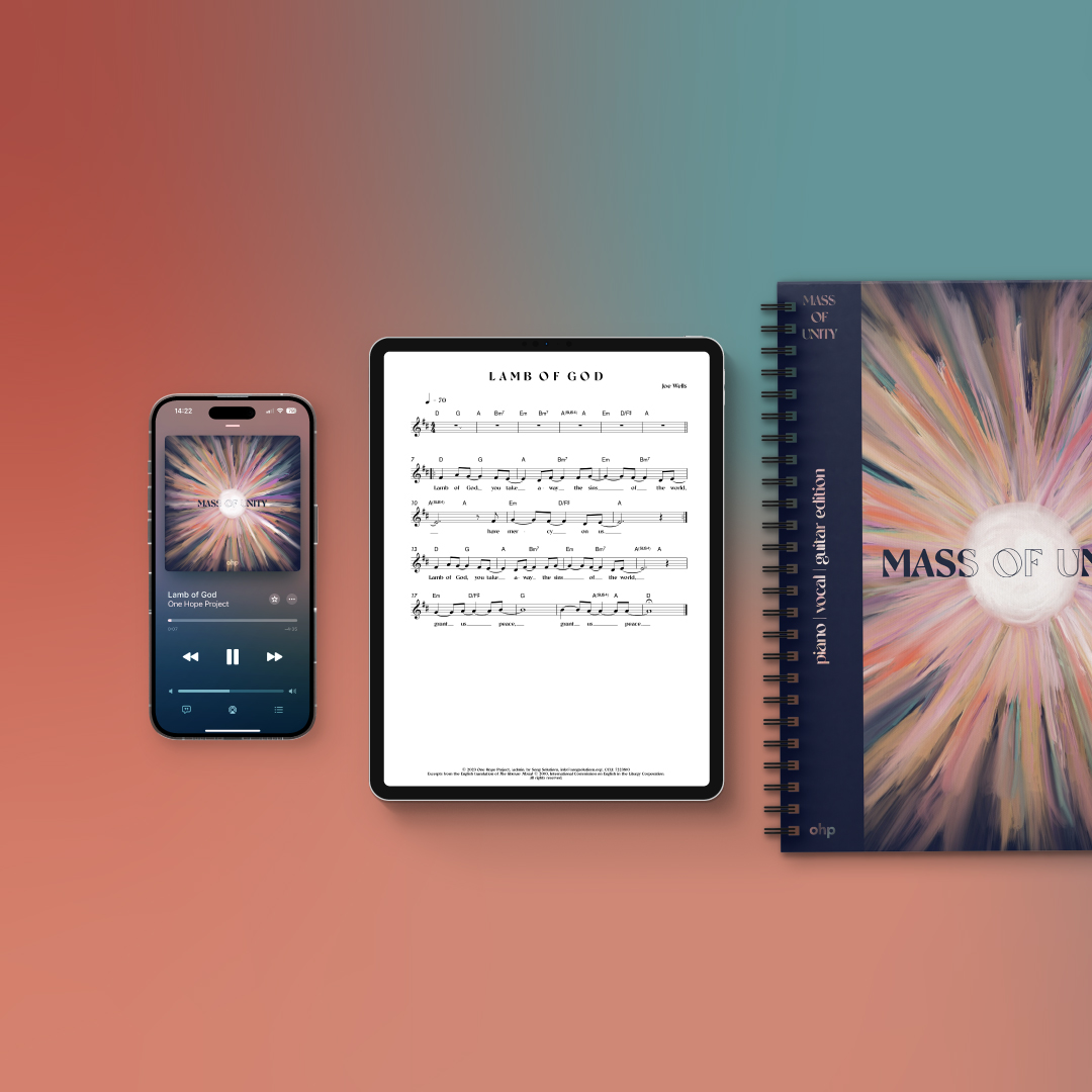 OneHope_Project's tweet photo. Introducing our new album and creative project 'Mass Of Unity' which shares music and resources about the Catholic Mass, helping people to worship God more deeply every time they attend.
๐ผ๐ต The official Mass Of Unity resources are available to pre-order now!
#massofunity https://t.co/vJmEvAPZa2