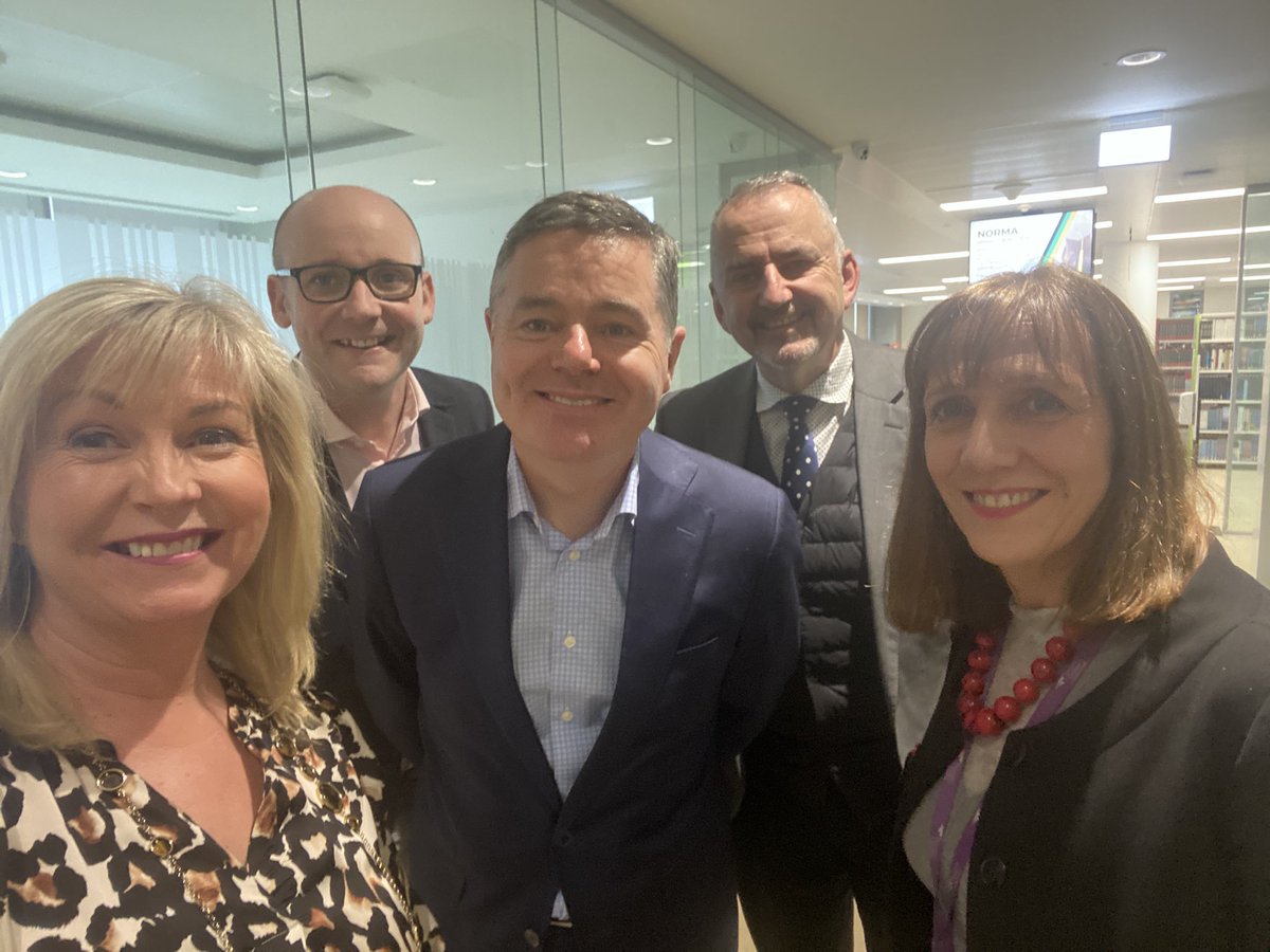 Thanks a million to Minister Donohue @Paschald & Councillor @RayMcAdam for calling in to National College of Ireland @ncirl today to meet with our President @ginaquin, Governing Body Chair @McGintyBrendan & myself.