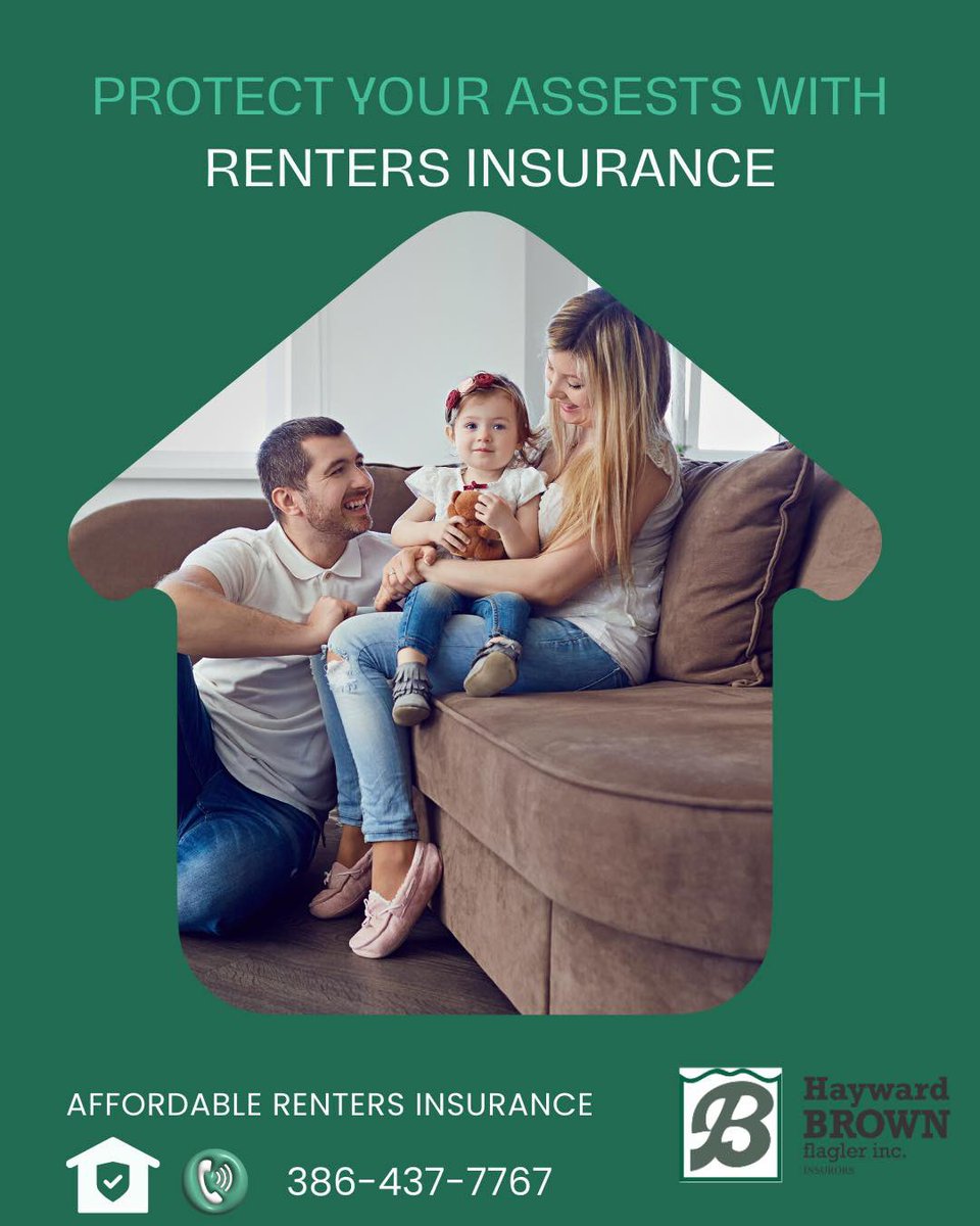 Protect your space! 🏠🔒 Don't overlook the value of renters insurance. 🛡️ Hayward Brown-Flagler Insurance Agency is your local resource in Flagler County for securing peace of mind. #RentersInsurance #ProtectYourSpace #FlaglerCounty