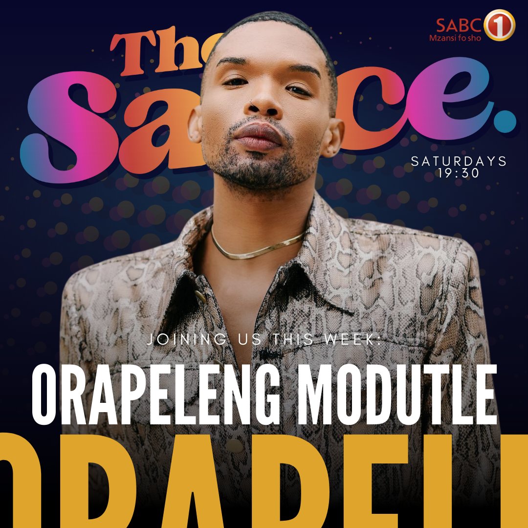 <a href="/OModutle/">Orapeleng Modutle</a> on <a href="/Official_SABC1/">SABC 1</a>.
We're taking fashion, career journeys, the power of social media and much more!

#TheSauceSABC1
