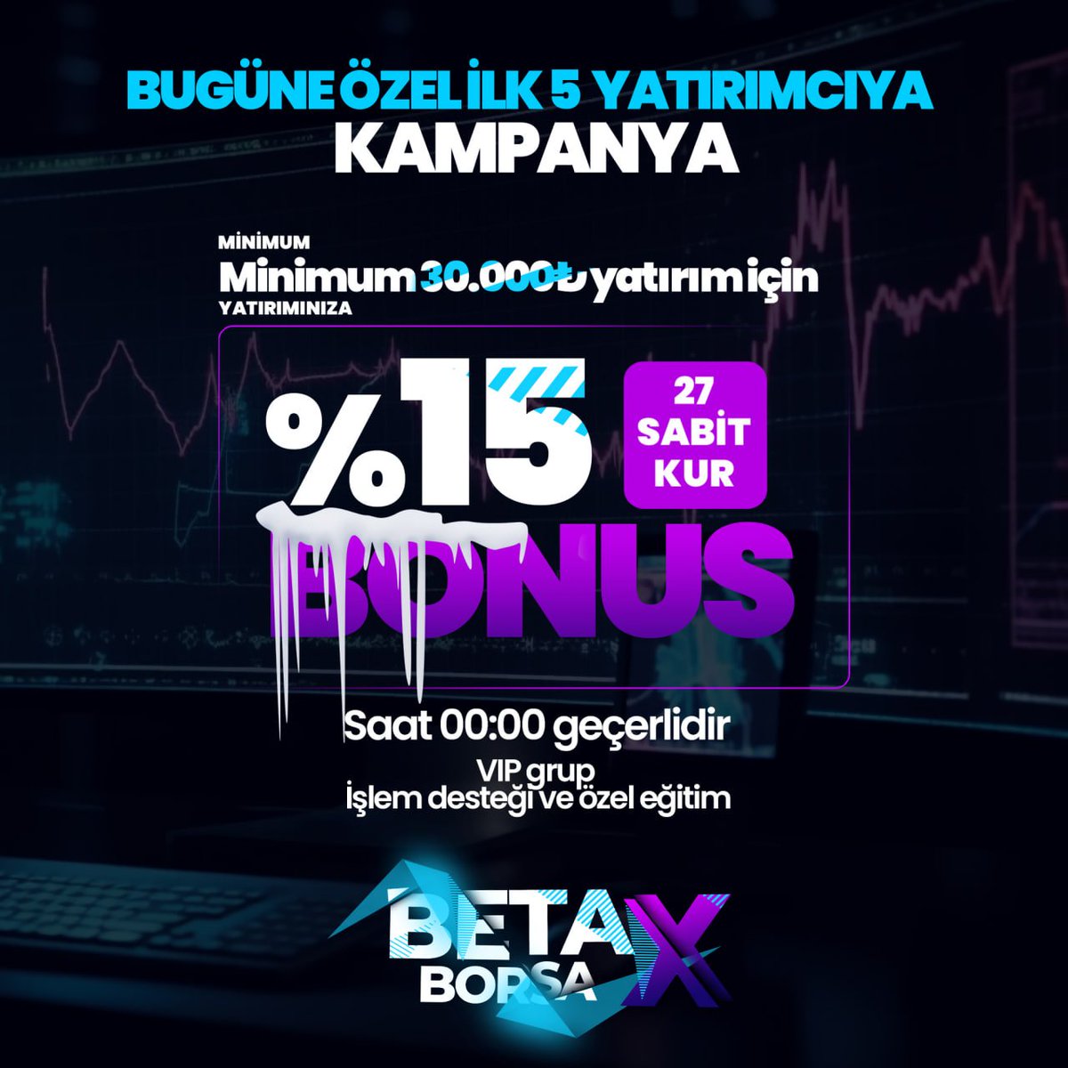 🚨📢Arkadaşlar sizlere kaçınılmaz bir fırsat ile geliyorum, ilk 5 yatırımcıma özel bir kampanya ,değerlendirmek isteyen yatırımcılarım tarafıma ulaşabilirler.📢🚨
