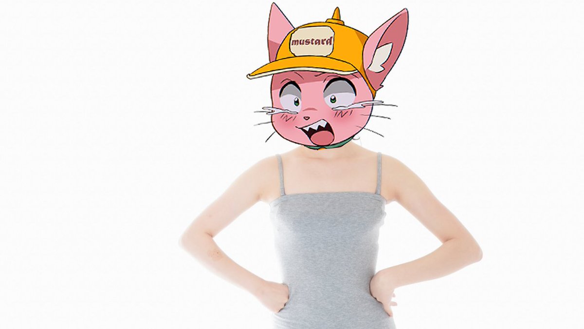 1girl solo hands on hips hat furry female furry simple background  illustration images