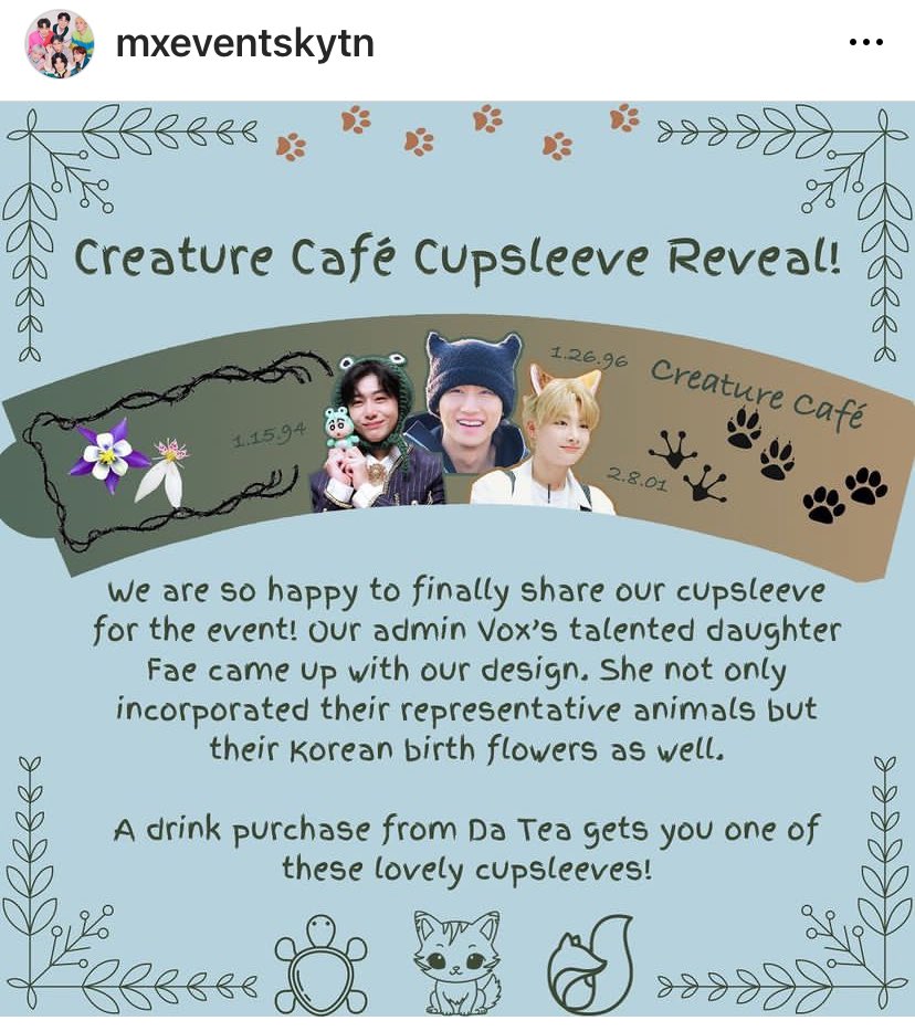 Cupsleeve reveal for our event at Da Tea inside of Louisville StrEatery on Sunday 1/28 12-5pm! Follow us on IG (same handle) for all of the details! 

<a href="/OfficialMonstaX/">몬스타엑스_MONSTA X</a> <a href="/Stray_Kids/">Stray Kids</a> #monstax #monbebe #straykids #stay